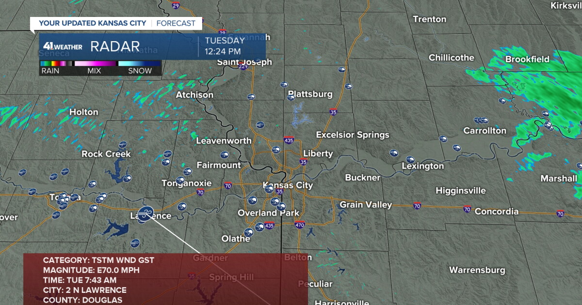 KSHB 41 Weather Blog | Severe storms knock down trees; few more storms ...