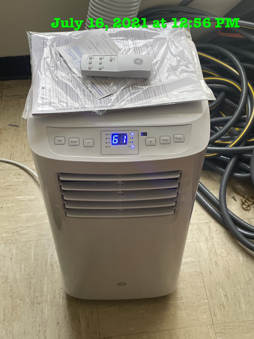 This photo shows the new air conditioner that CMHA placed on the first floor of Willis Nibert's apartment after WCPO 9 contacted the housing authority.