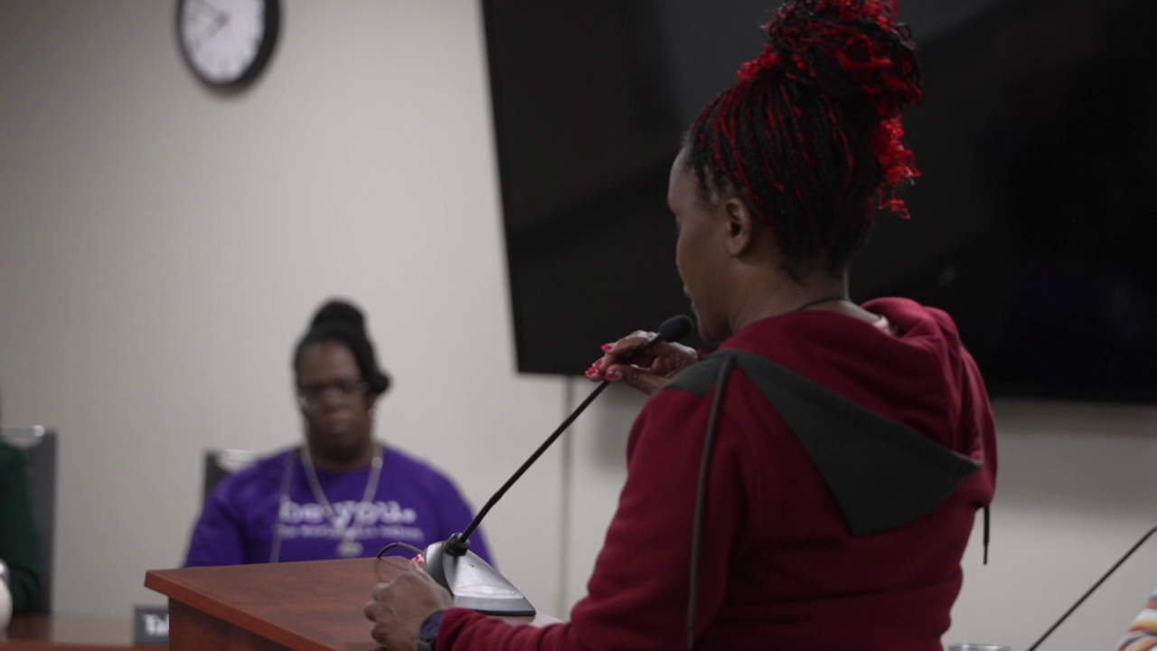 Kalamazoo Central High School parent addresses Kalamazoo Public Schools Board over safety concerns.