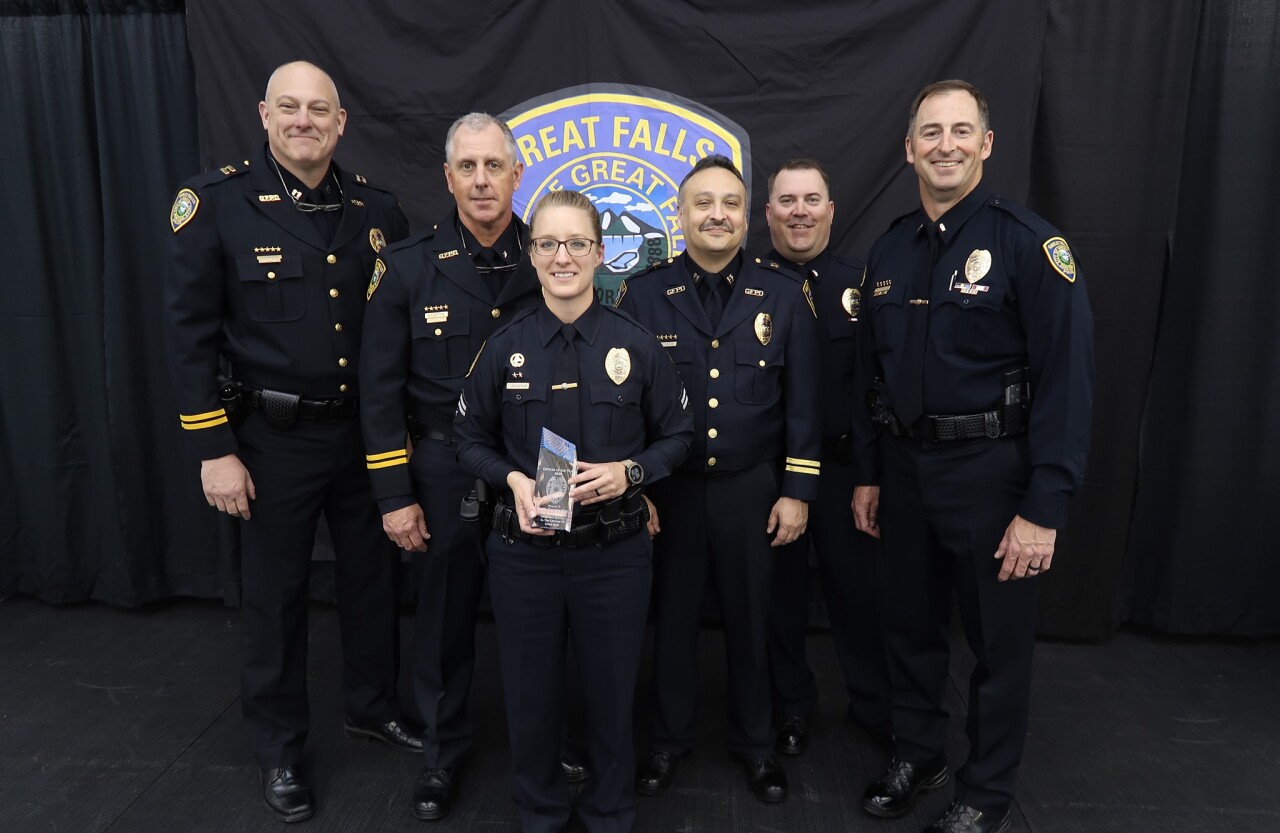 Capt Schaffer, Chief Newton, MPO Cunningham, Capt Moccasin, Lts Mahlum and Otto