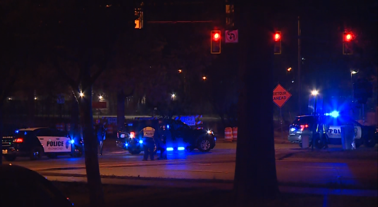 Pedestrian on North Belvidere Street in Richmond