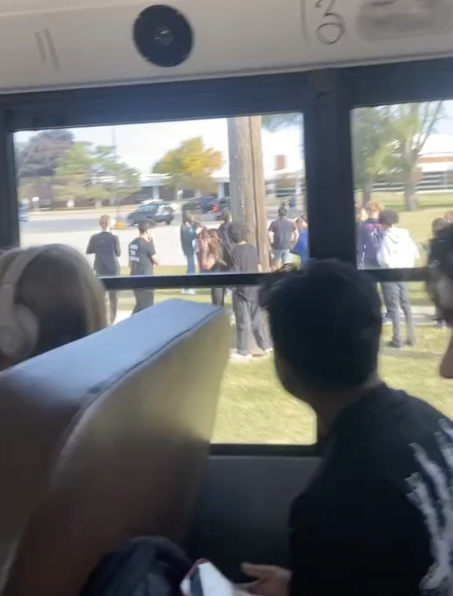 Confused students called their parents, others were taken to safe zones on school buses