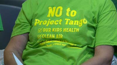 More than 100 people packed a Palm Beach County Zoning Commission hearing held at the Vista Center located off Jog Road regarding the data center proposal known as "Project Tango."