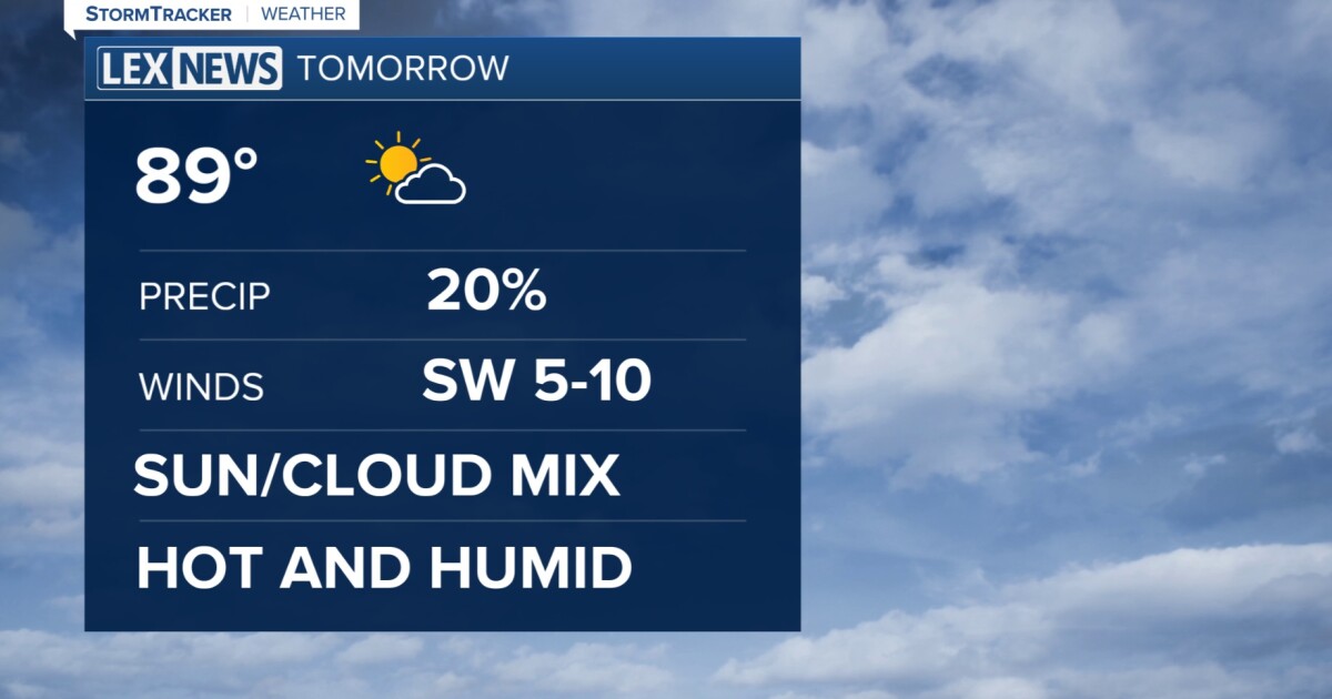 We get a small break from the rain soon