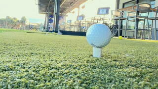 Golf ball on tee