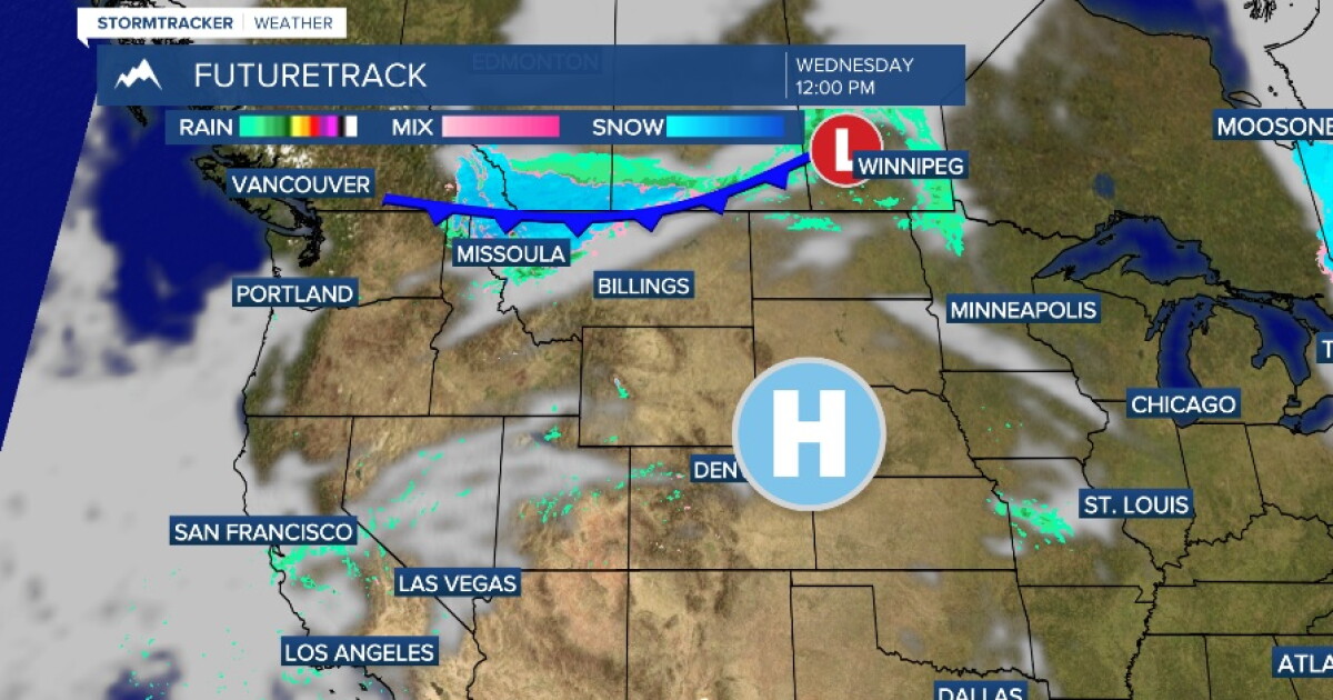 Weather Forecast: Sunny and warm today, Rain and snow tomorrow