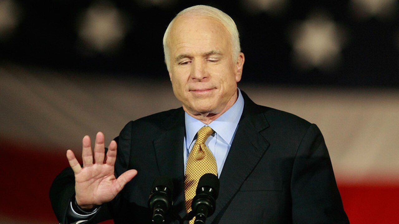 Trump and White House are silent amid McCain news