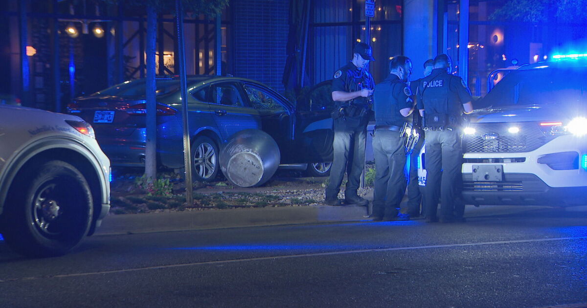 Car crashes overnight into popular Gulch hotel's outdoor dining area
