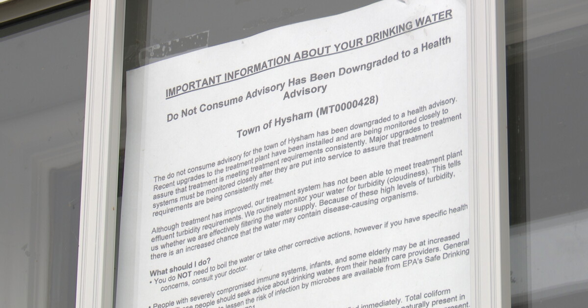 'Huge relief': Advisory warning of drinking Hysham water lifted - Vimarsana News