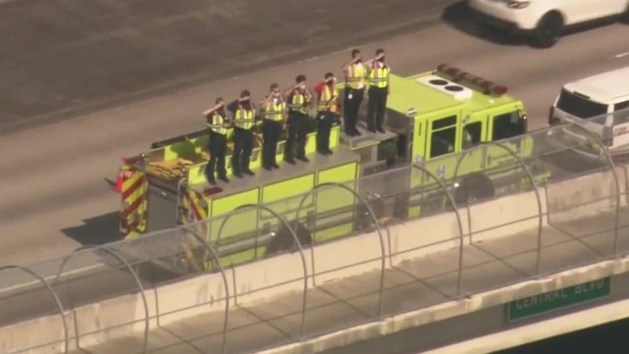 First responders salute James Gilliard funeral procession