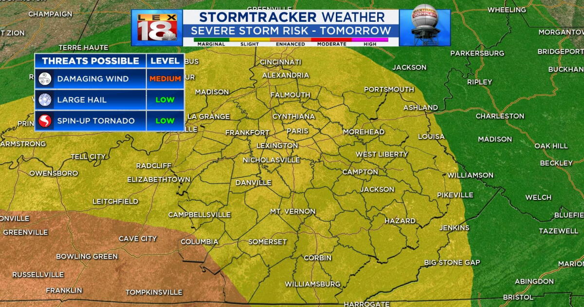 Strong to severe storms expected Thursday