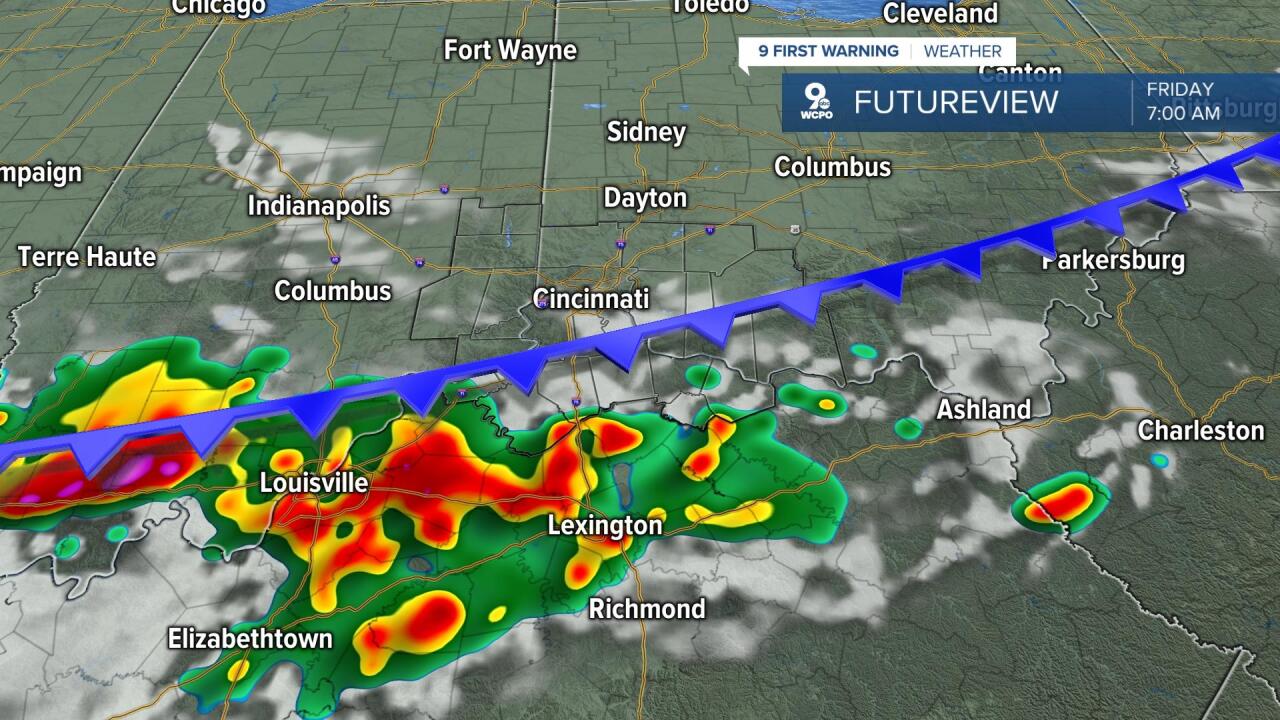 Friday morning storms