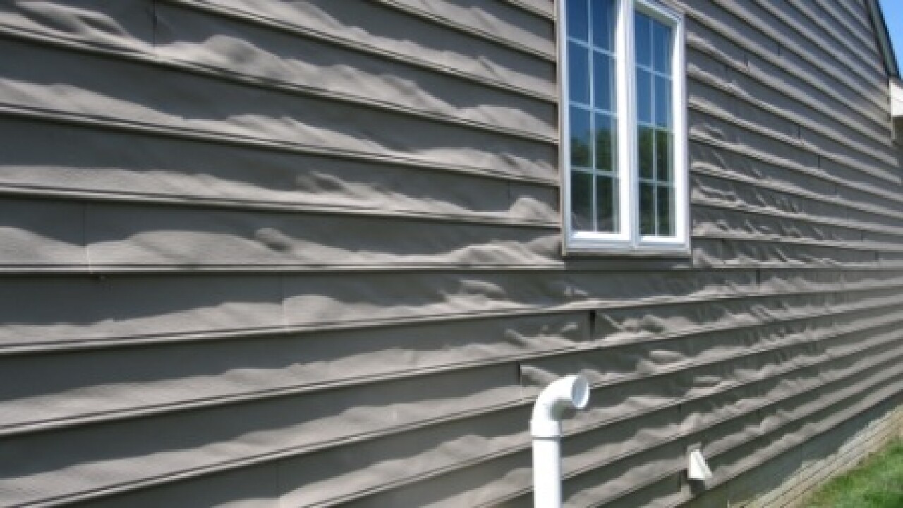 Vinyl siding is melting on some newer homes