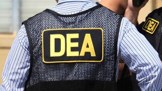 FILE - Drug Enforcement Administration agents on June 13, 2016, in Florida. (Joe Burbank/Orlando Sentinel via AP, File)