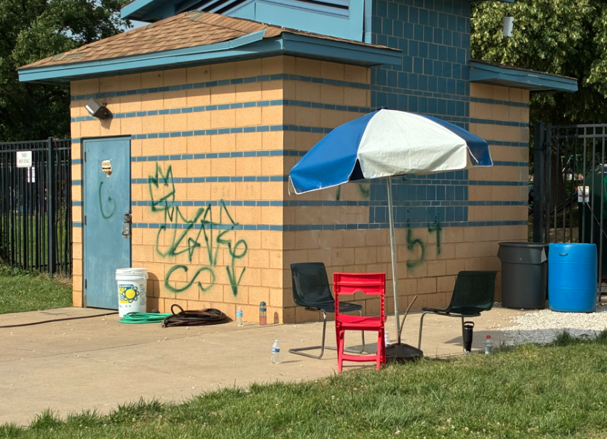 Patterson Pool vandalism