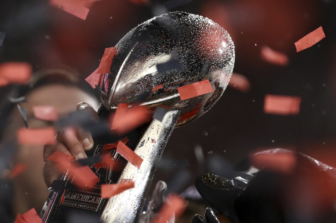 2020 American Athletic Conference football trophy