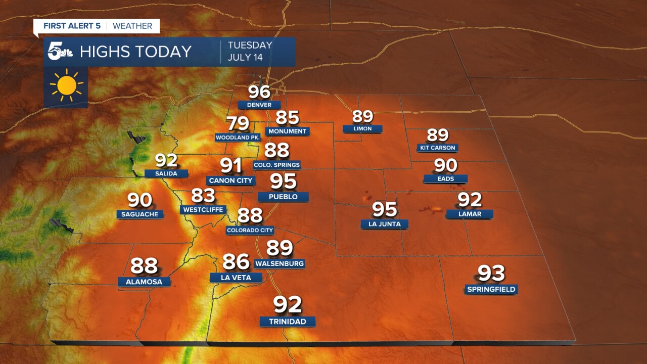 Another hot day in southern Colorado