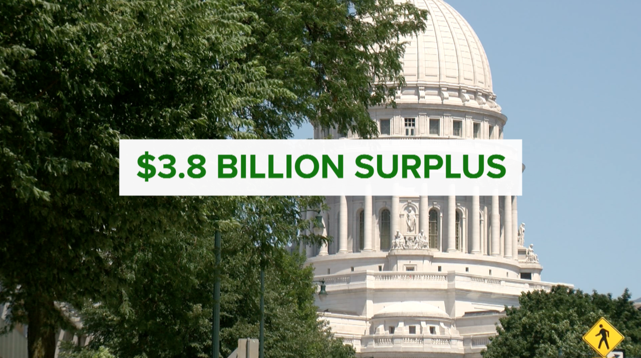 3.8 Billion Surplus graphic