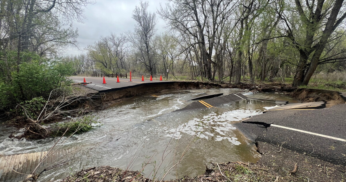 Recent rainfall damages roadway at Cherry Creek State Park - Vimarsana News