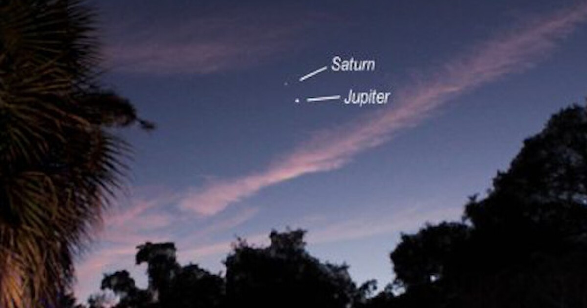 Weather Blog Jupiter Saturn Line Up A Christmas Star To Be Visible Monday