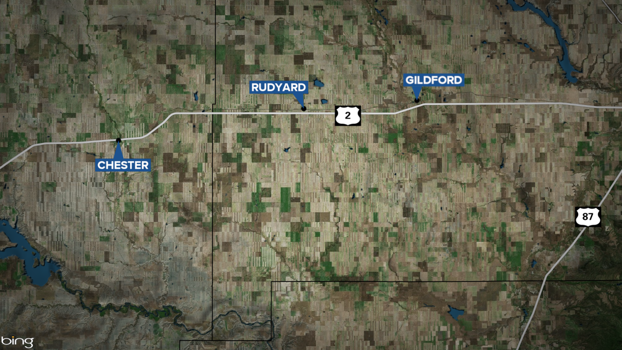 Rudyard Gildford Montana map