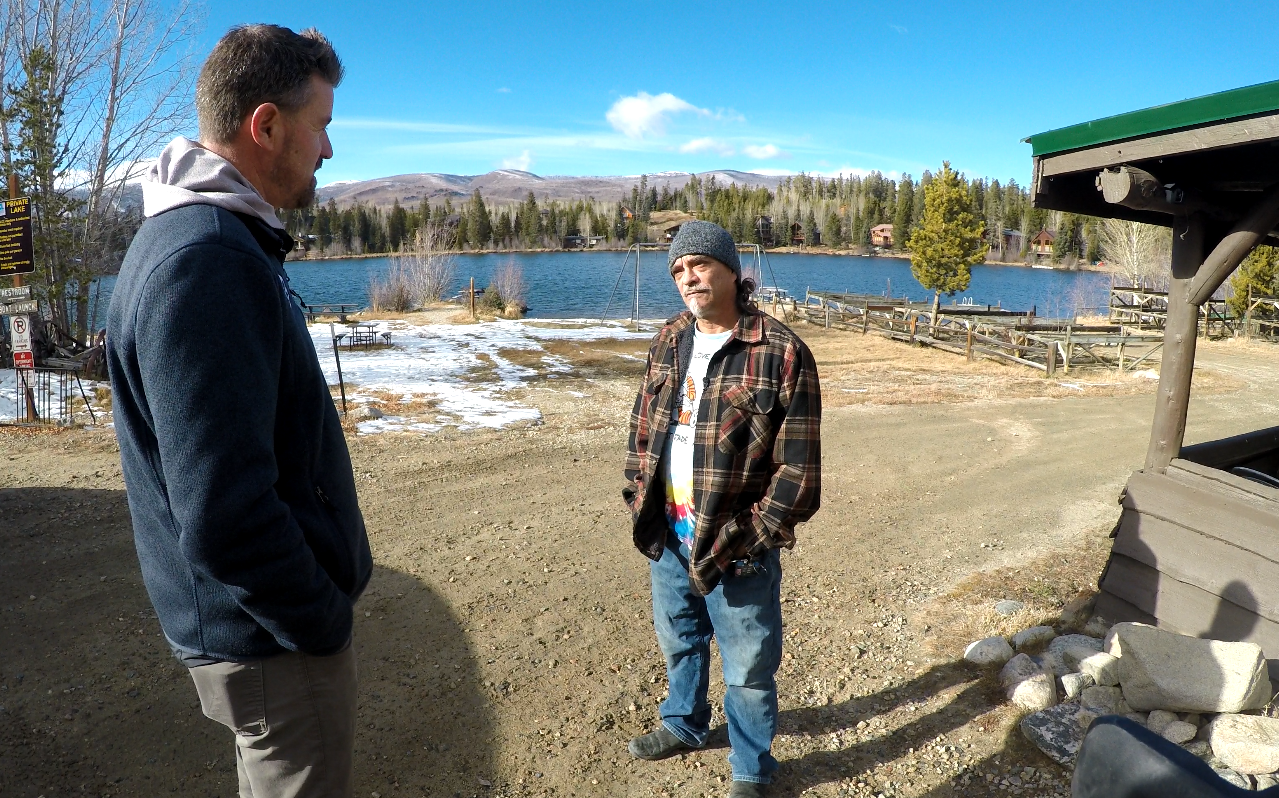 Denver7's Russell Haythorn talks with Donnie Kern in Columbine Lake community west of Grand Lake.