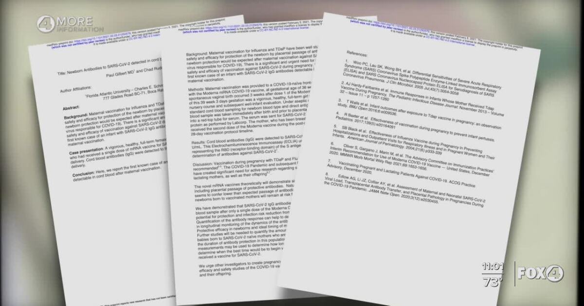 Covid 19 Antibodies Can Pass From Mom To Baby