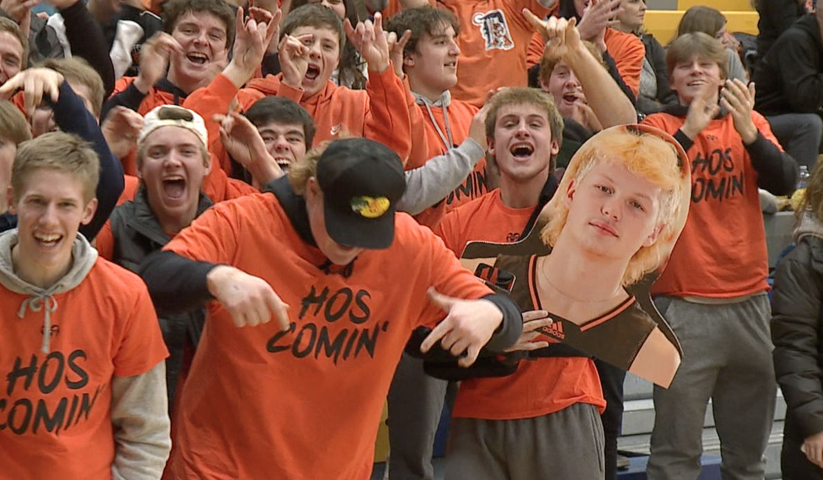Rockford students celebrate a win