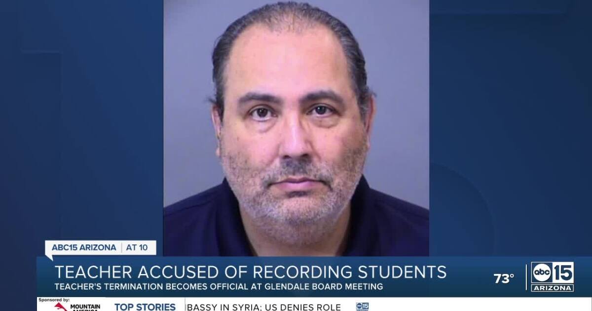 Former Glendale teacher sentenced for recording students undressing
