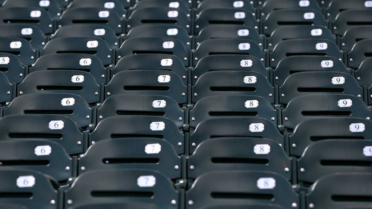 PHOTOS: First MLB game without fans played