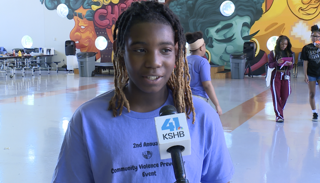 Ciron, Kauffman Cares student