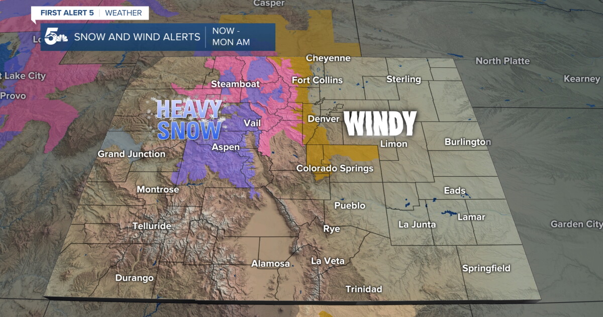 High winds this weekend in Southern Colorado. Avalanche watch and snow in West - Vimarsana News