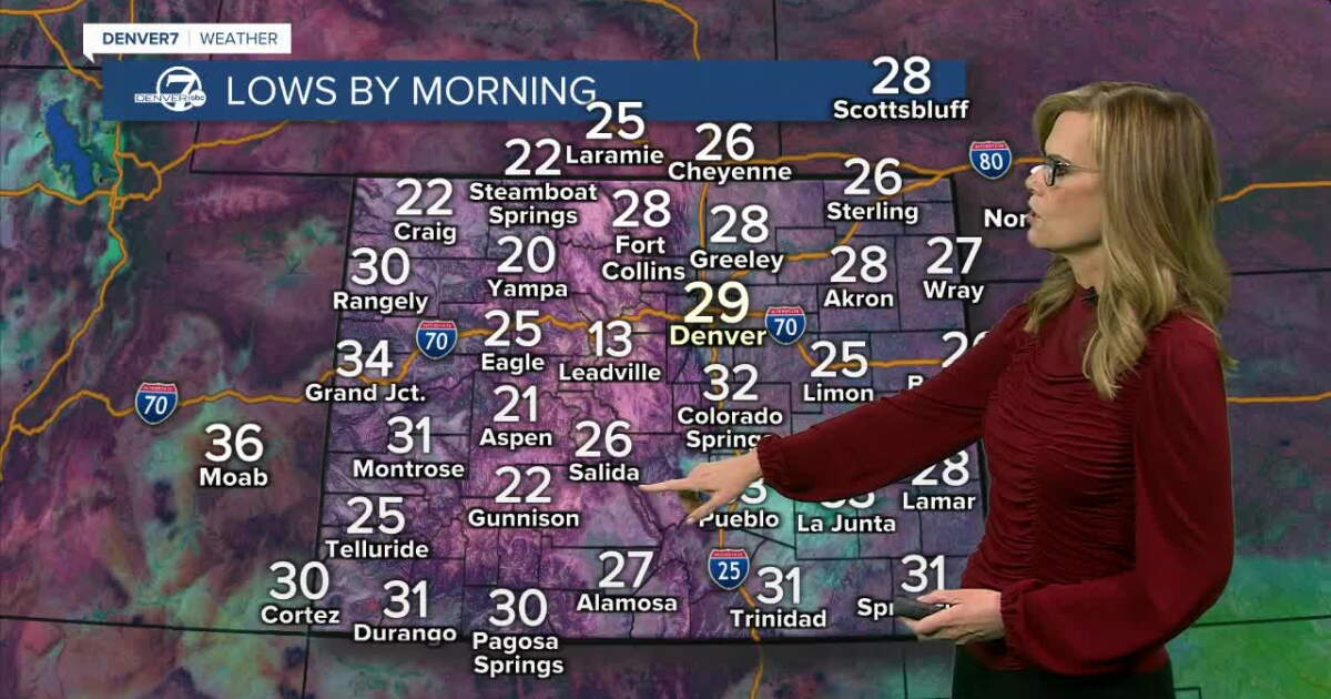 Lots of melting across the Denver metro area the next few days