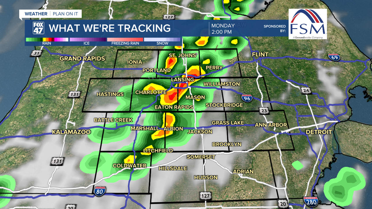 Showers and storms return to our neighborhoods today ahead of a slow moving frontal passage