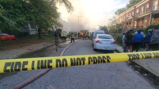 Northwest Baltimore fire 