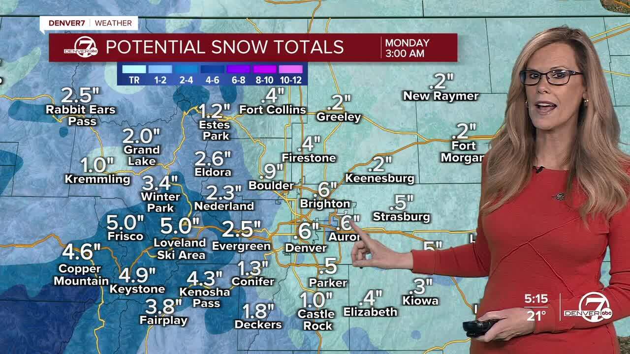 Snow total forecast