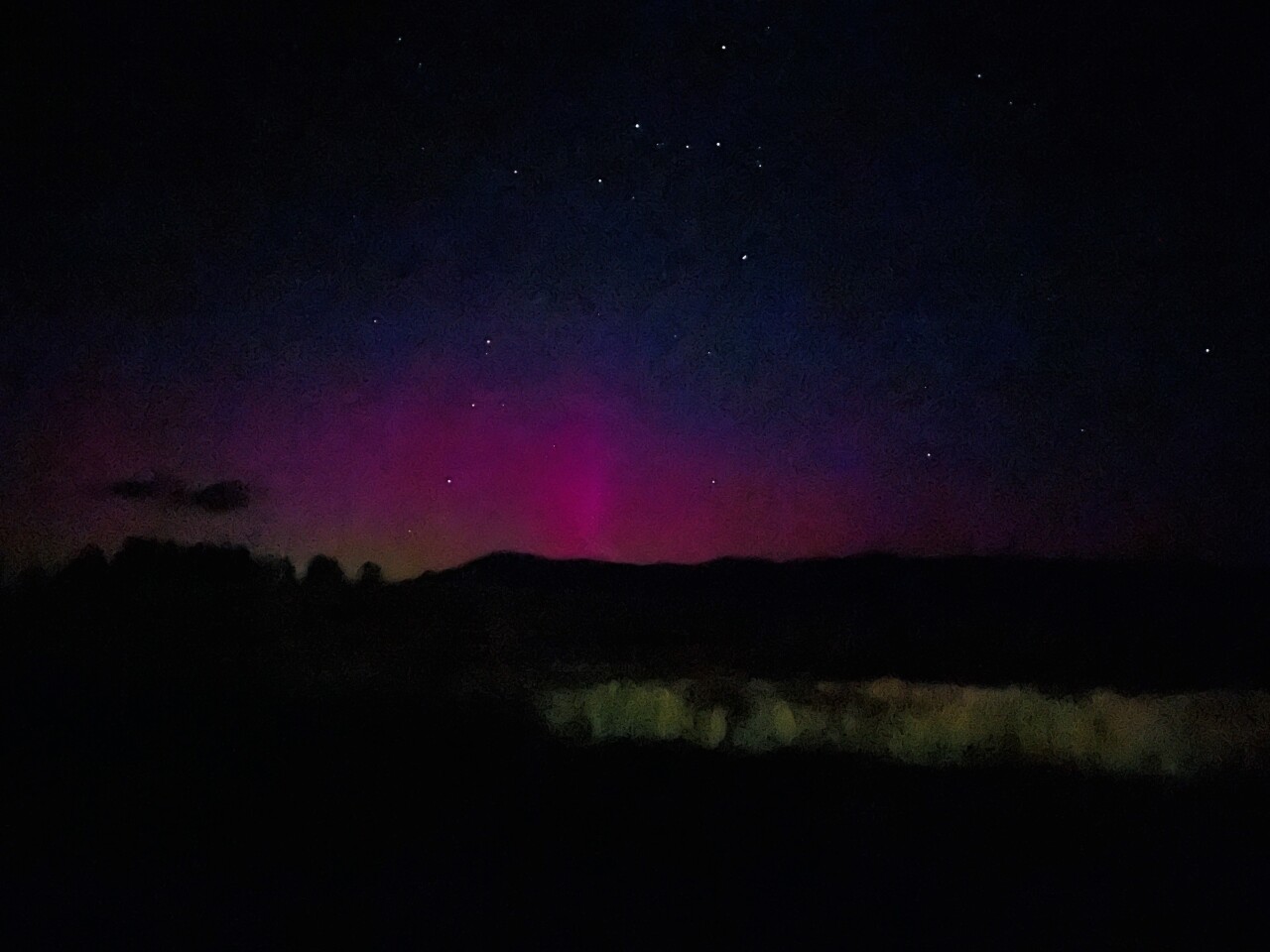 Northern Lights in New Meadows, Idaho