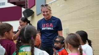 National Champion softball catcher Reese Atwood returns for Tuloso-Midway softball camp