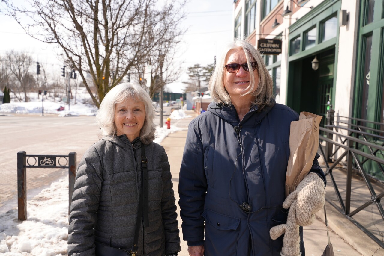 Michele Walter and Anne Herd came to visit from Alden and Orangeville