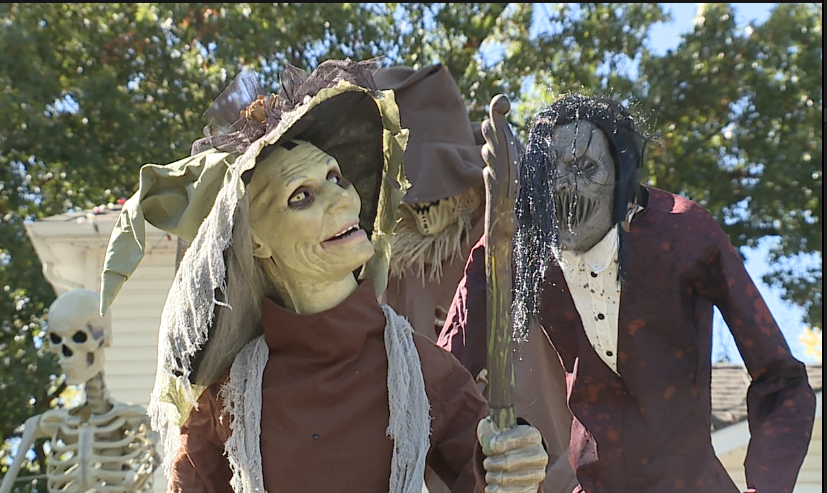 Northland familys Halloween display