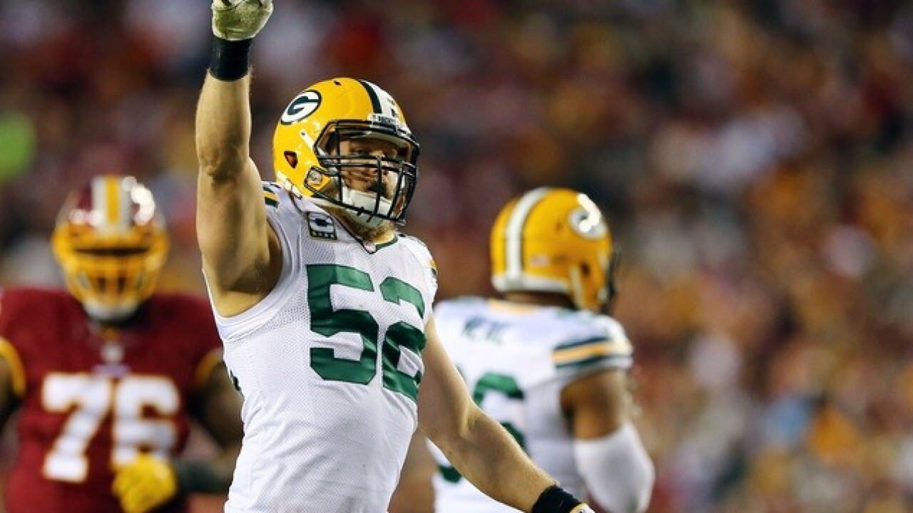 Clay Matthews of the Green Bay Packers is appearing in a Verizon ad campaign