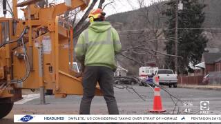 Helena cleaning up after another wind storm