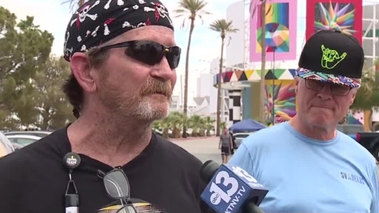 Lottery buyers in Primm