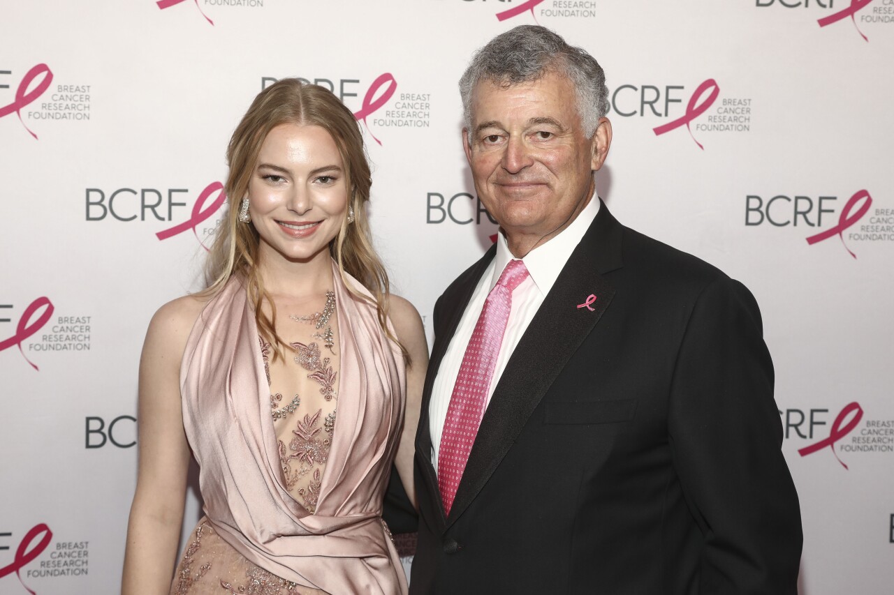 Danielle Lauder and William P. Lauder at Breast Cancer Research Foundation party in May 2022