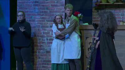 Screen shot of musical at Lewis Central 