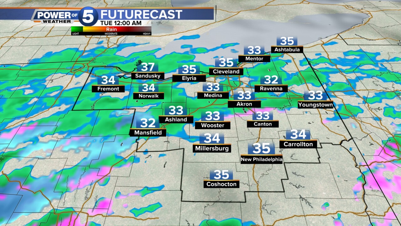 freezing rain mixed with snow on monday night through tuesday morning prompt winter weather advisory freezing rain mixed with snow on monday