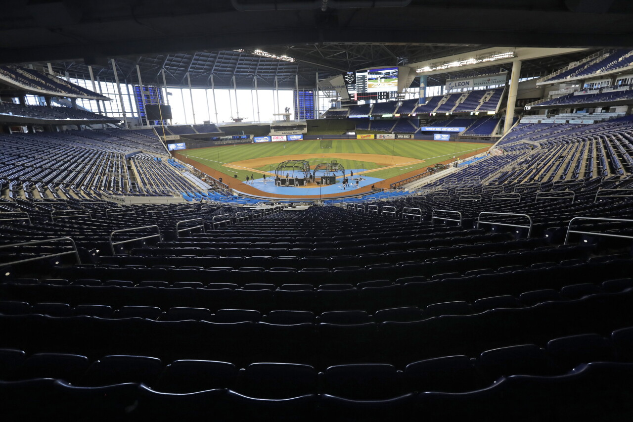 Marlins batting practice 2020