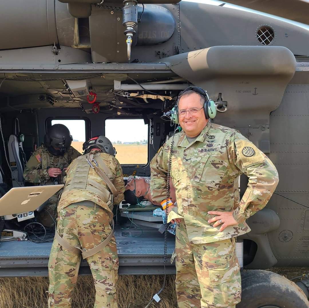 Dr. Bronson White conducting training at Fr. Harrison