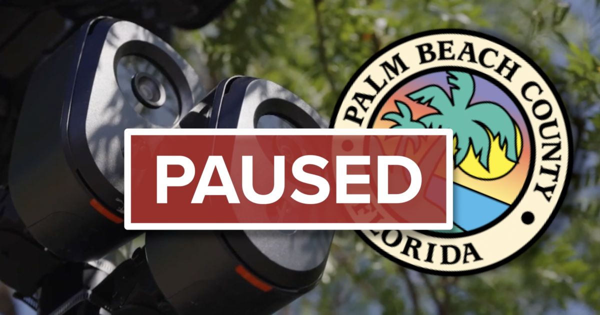 Palm Beach County hits pause on new license plate camera permits