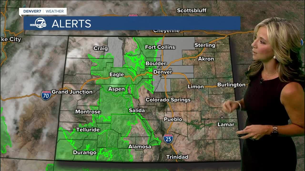 travel alert flash flood watch in glenwood canyon